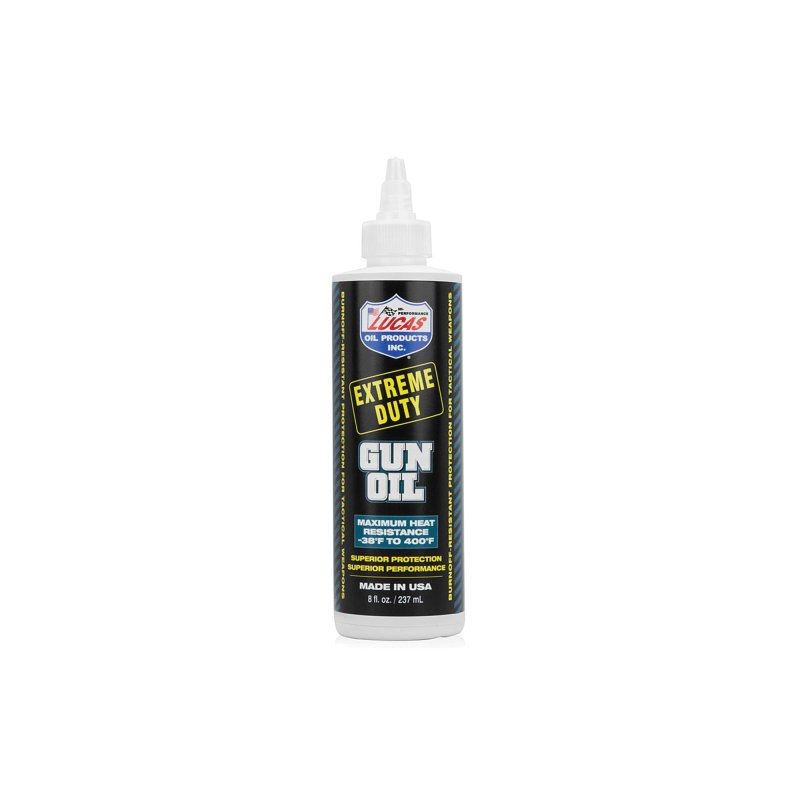 Lucas Oil 10870 Extreme Duty Gun Oil 8oz High Heat Rust Protection 8 OZ