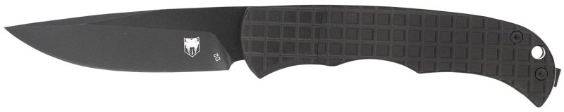 CobraTec CTCLNHRBLK Cyclone 3" D2 Blade Black Aluminum Handle Knife
