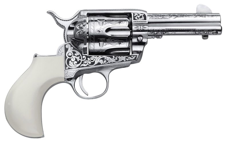 Cimarron PP346HUCKENG .45 Long Colt 3.50In 6-Shot Nickel