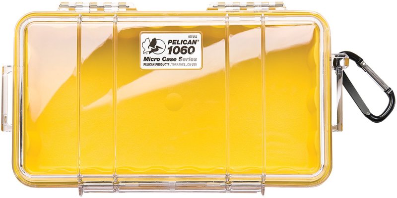 Pelican 1060-027-100 Micro Case Yellow/Clear 9" Hard Case