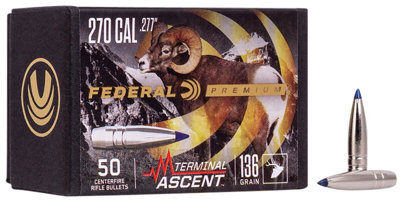 Federal Premium Terminal Ascent PB277TA1 .277 136gr Bullets 50/Box
