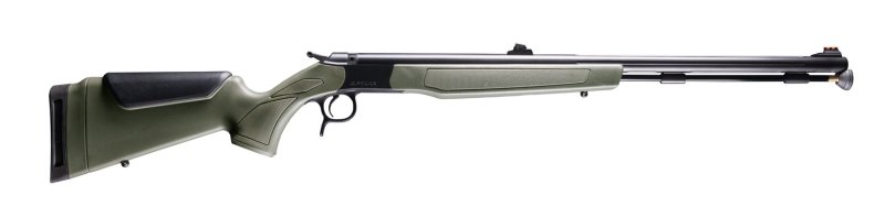 CVA PR2046NW Optima .50 Caliber 1 Nitride Black Synth 2-Piece w/ Cheek Risers FIBER OPTIC SIGHTS