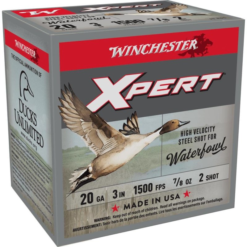 Winchester WEX2032 20 Gauge 3 in 7/8 oz 2 Shot 1500 fps Shotshells