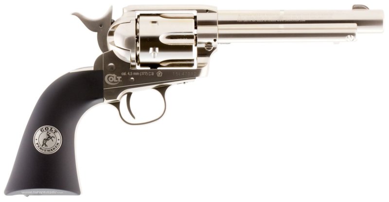 Umarex 2254051 Colt Peacemaker CO2 Pistol .177 Pellet 6rd Nickel 5"