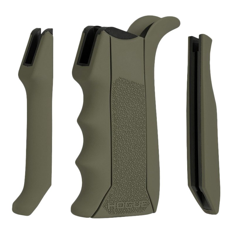 Hogue 13041 OD Green Rubber Pistol Grip AR-15/M16 with Finger Grooves