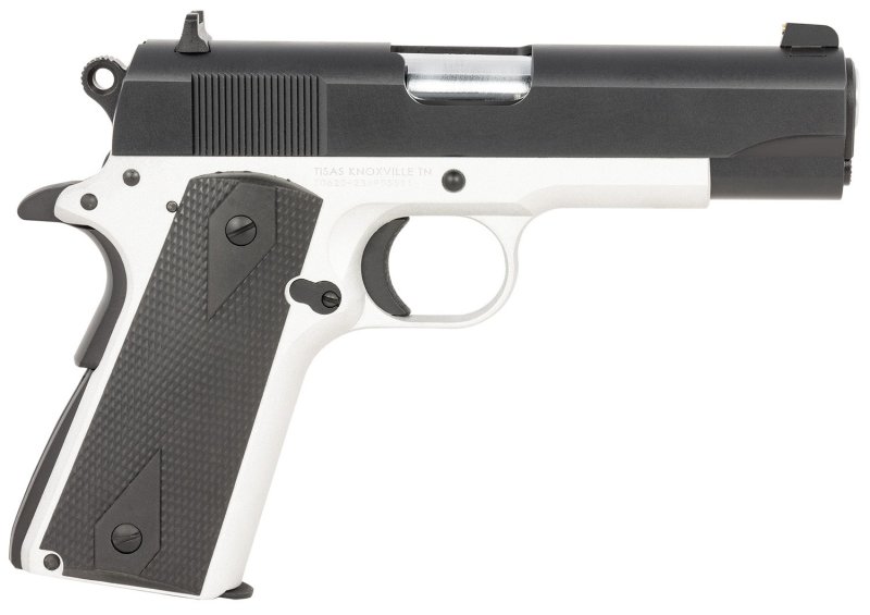 Tisas 10100128 1911 Aviator 45 ACP, Semi-Auto, 4.25" Barrel, Black Cerakote Finish, Precision Shooting Pistol