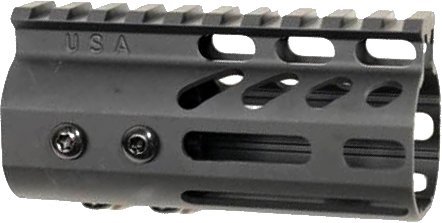 Guntec USA GT-4MLK AR-15 4" Ultra Lightweight M-LOK Handguard Black