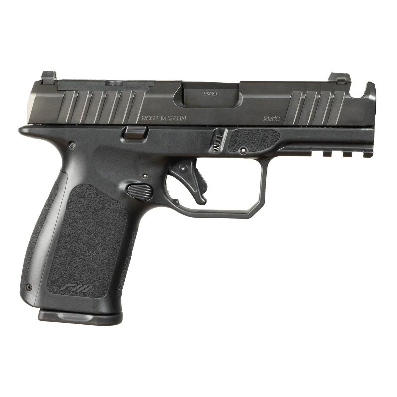 ROST MARTIN RM1C RM1 9MM Made In USA/ Ambi Mag Release/ RMR Plate Included 10+1 4 Hammer Forged Barrel Black