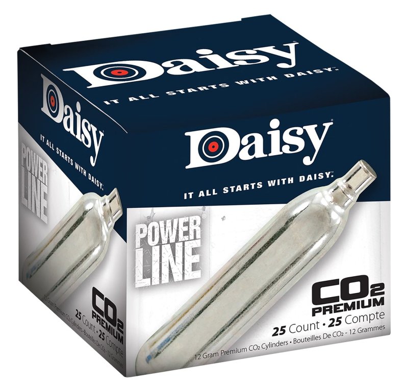 Daisy Manufacturing 7025 Powerline CO2 Cylinder 12 Gram 25 Pack