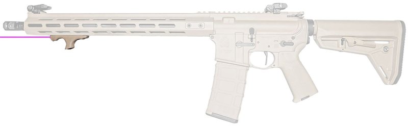 Viridian 912-0062 HS1 AR Hand Stop Infrared Laser, Picatinny, FDE