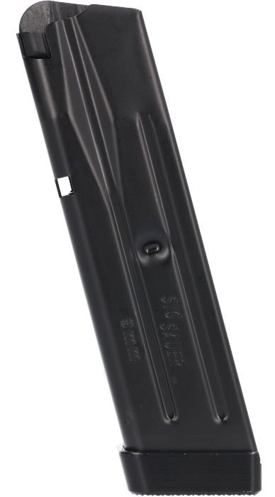 Sig Sauer 8901372 P320 9mm 10-Round Magazine Aluminum Base Black
