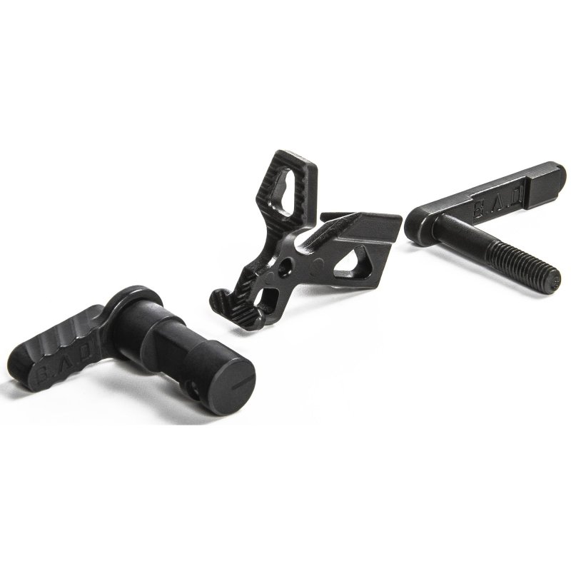 Battle Arms Development BAD-LPK-PK3 Lower Parts Kit Black Steel