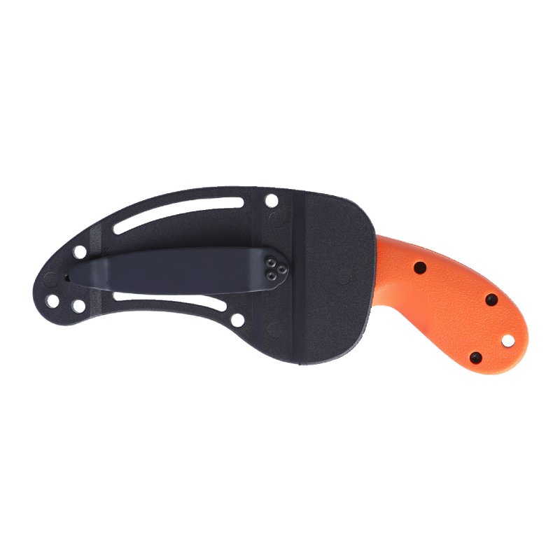 CRKT Bear Claw 2.39" Veff Serrated Hawkbill Blade Orange Handle