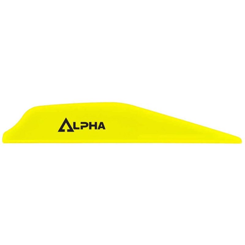 Bohning 101062NY28 Alpha Vanes Neon Yellow 100pk AR1250 Material