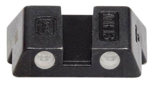 Glock Rear Sight 6.1mm .240 Height Slim Fits Glock 42/43 Steel Black Tritium