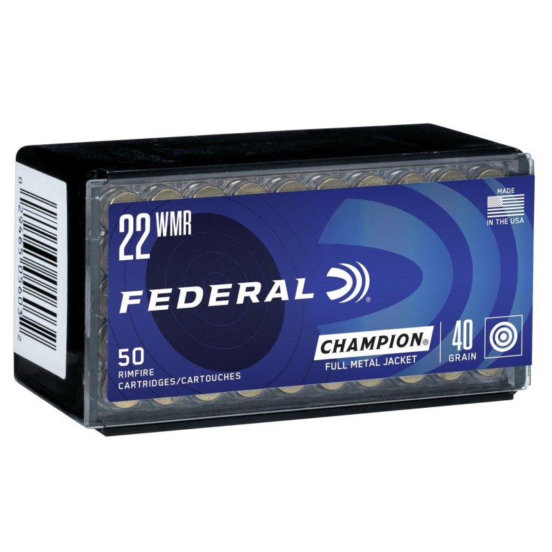 Federal Premium 737 Champion Training 22 WMR 40 gr FMJ 50 Box