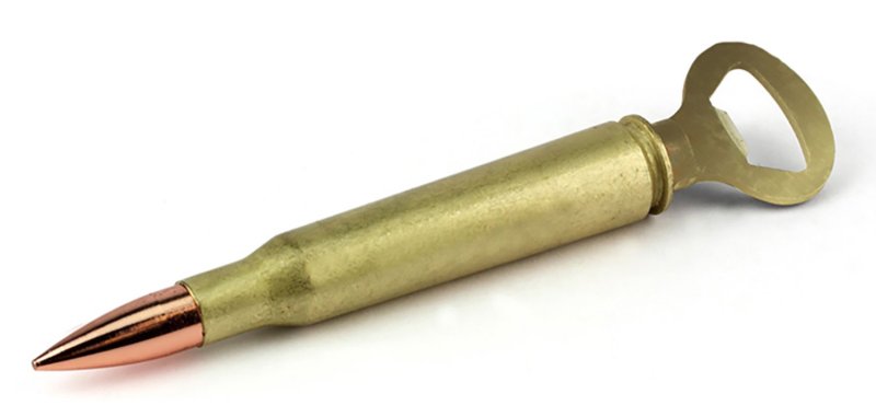 Camp Chef Caliber Gourmet 50 Caliber Brass/Copper Shell Bottle Opener