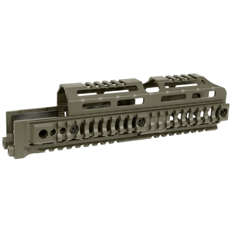 Midwest Industries MI-AK-ALPHA-QR-10 10In Quad Rail Magpul ODG