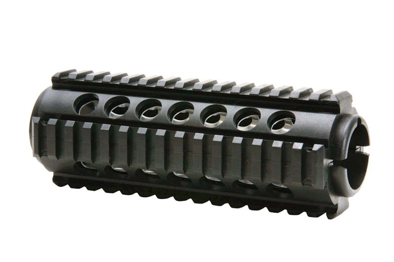 ProMag PM242 AR-15/M4 Quad Rail Handguard Black Polymer Heat Shield