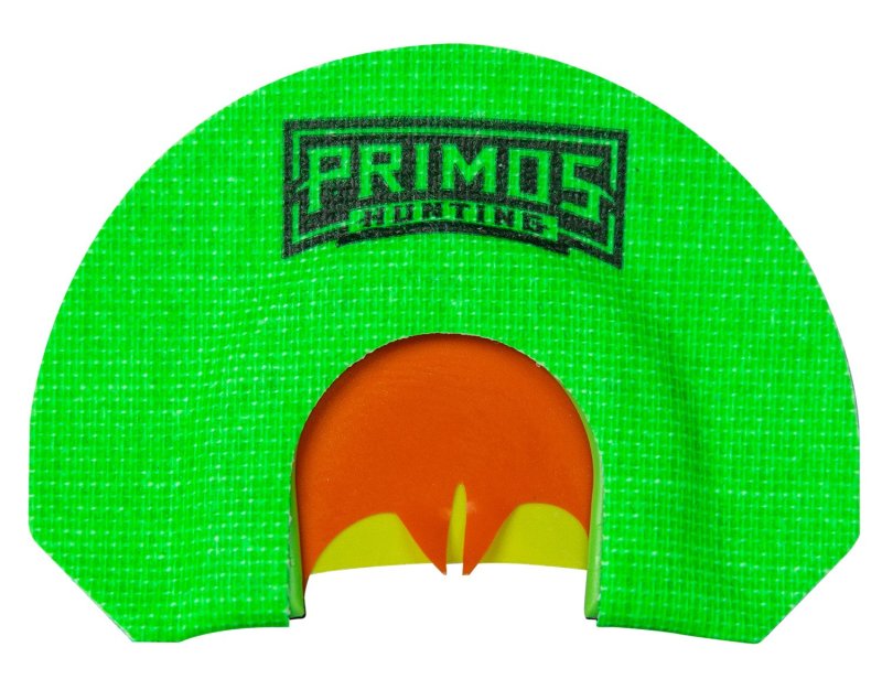 Primos PS1267 Lucy Diaphragm Call 3 Reed Bat Cut Green Plastic