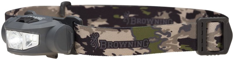 Browning 3713024 Range Headlamp 17-250 Lumens LED Dark Gray AA Water Resistant