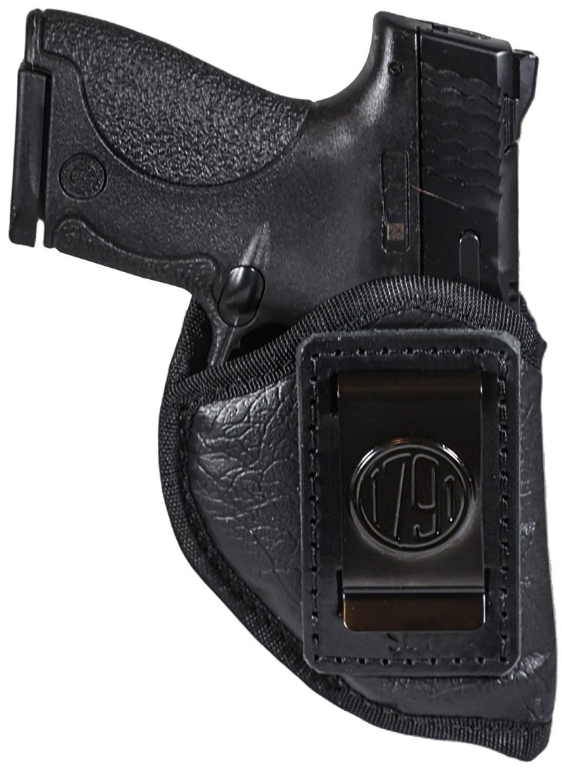 1791 Gunleather ECOSC1BLKR Sub-Compact IWB Holster Black RH