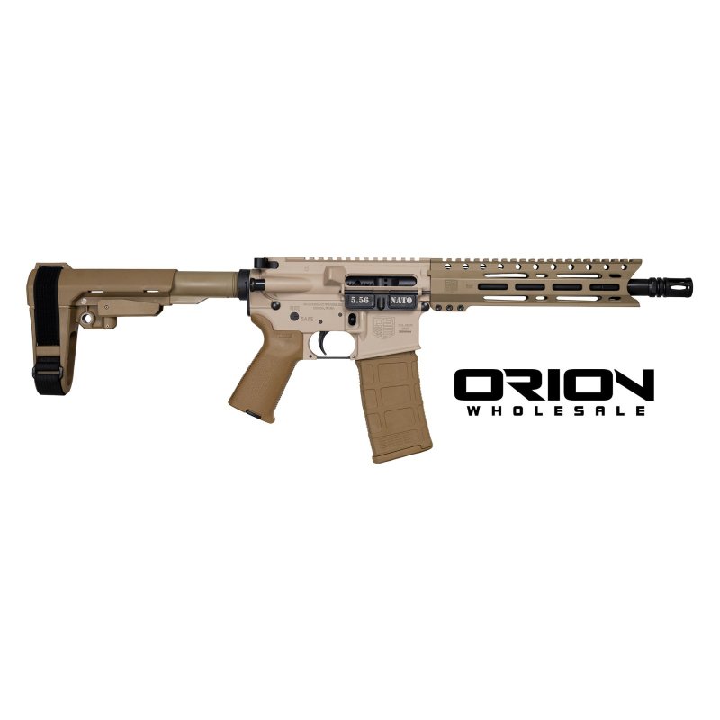 Diamondback DB15 5.56 NATO 10 In 30 Round Pistol SBA3 McMillan Tan/FDE
