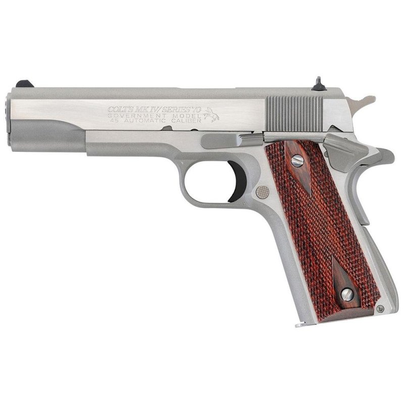 Colt O1070A1CS 1911 Government 45 ACP 5 in Barrel 8+1 Capacity Brushed Stai