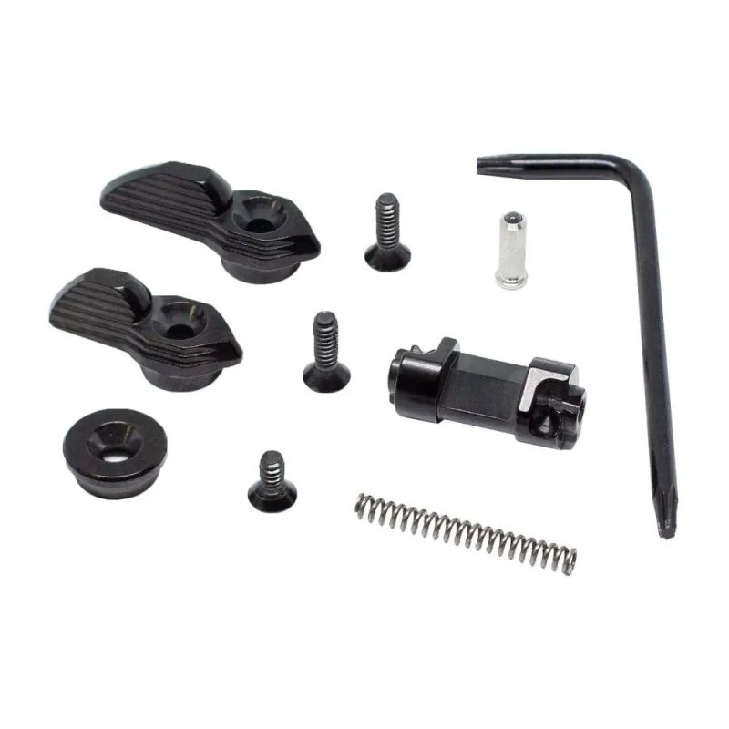 TriggerTech ARSSNB49YCM AR Safety Selector Ambidextrous 45/90 Degree Black