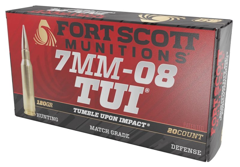 FORT SCOTT MUNITIONS 7mm-08 Rem TUI 120Gr SCS 20rd Box Ammo 7MM08-120-SCV1