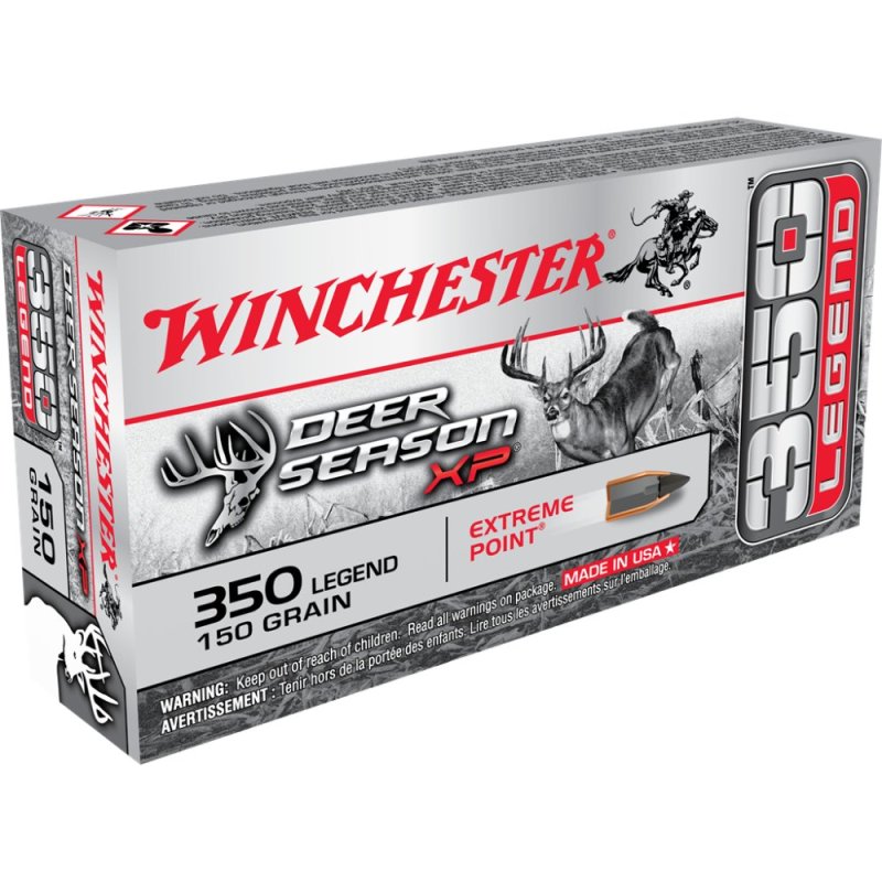 Winchester X350DS Deer Season XP 350 Legend 150 gr Extreme Point Ammo 20 Per Box/ 10 Cs