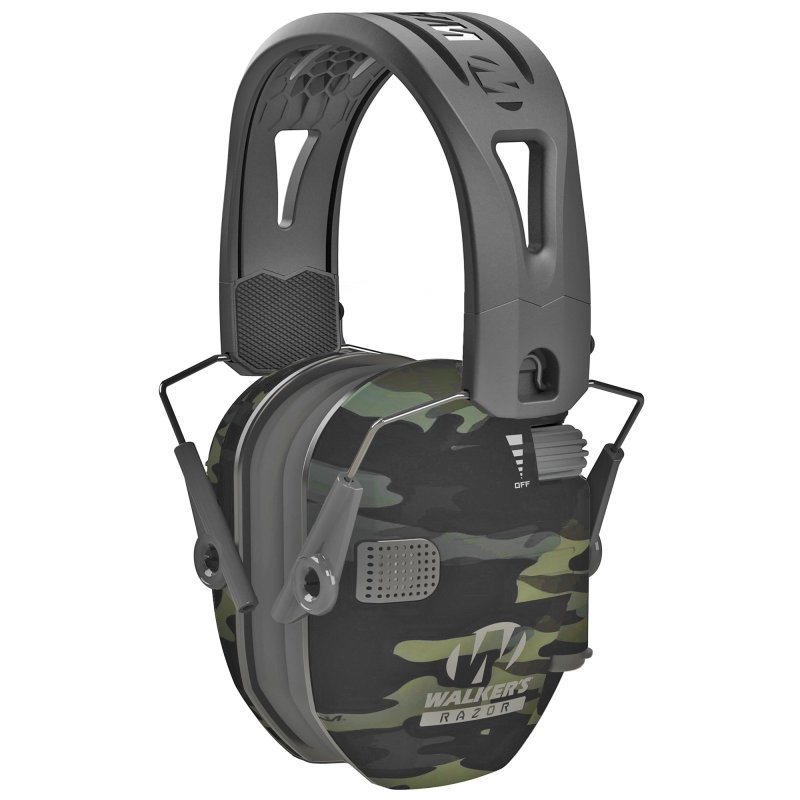 Walker's Razor Tacti-Grip Grey Multicam Electronic Earmuffs