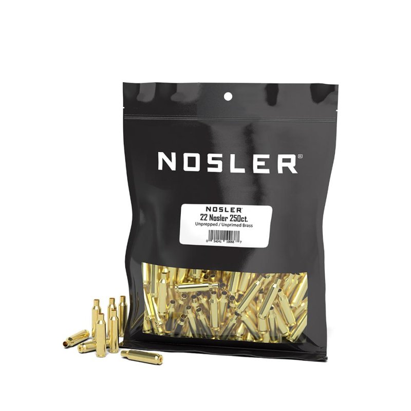 Nosler Unprimed Unprepped Brass Rifle Cartridge Cases .22 250 Per...