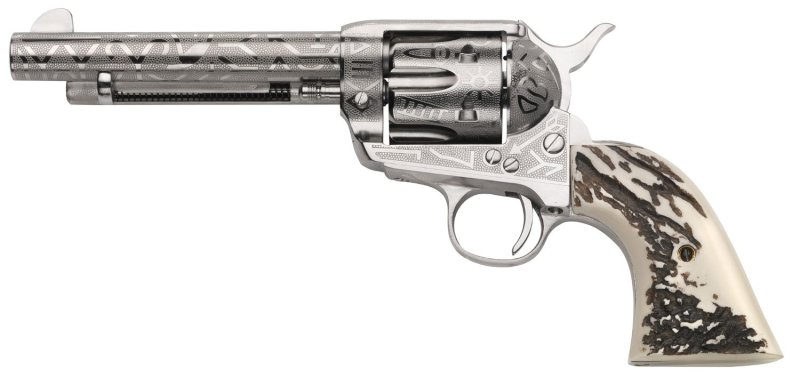 Taylors & Company 1873 Cattle Brand .45 Colt 5.5 In Nickel 6-Rounds