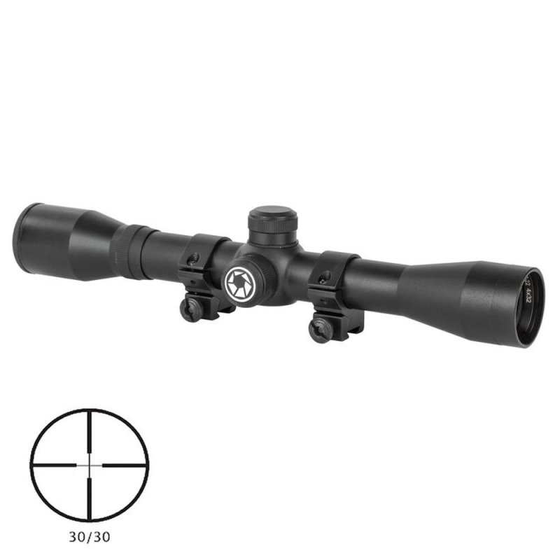 Barska AC10039 Riflescope 4x32 Plinker-22 Black Matte 30/30 Dovetail Rings