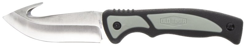 Old Timer Trail Boss 1137138 Gut Hook Knife 3.7 in Stainless Steel Black