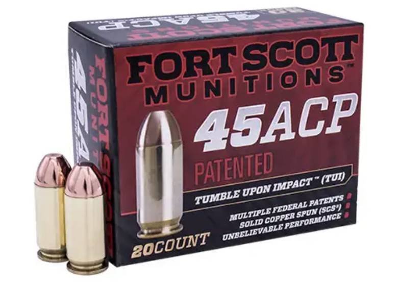 Fort Scott Munitions Tumble Upon Impact TUI 45 ACP 180 Grain