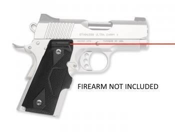 Crimson Trace LG-404 LaserGrips Compact 1911 Red Laser Black 0.50" AT 50 FT