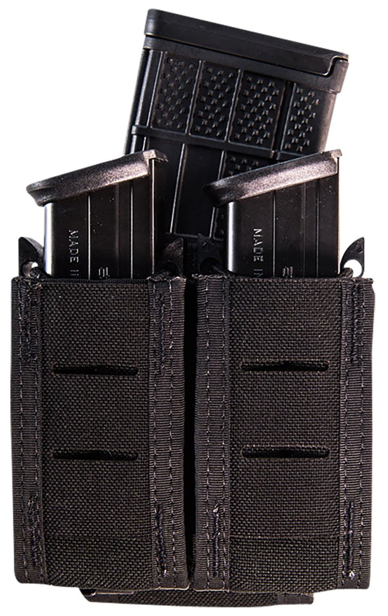 High Speed Gear 41TP02BK TACO Duty Double Pistol/Rifle Pouch Black Nylon