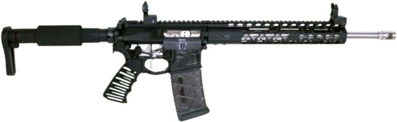 Guntec ULS-PG AR-15 Ultralight Skeletonized Aluminum Pistol Grip Black