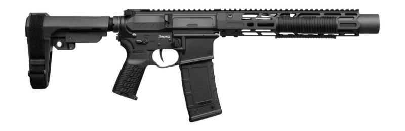 CMMG 30A0ED0-AB Zeroed Banshee Mk4 300 Blackout 30+1 6.50" Black Nitride Threaded Barrel, Black Armor Cerakote Aluminum Receiver w/Picatinny Rail, M-LOK Handguard, Black Polymer CMMG RipBrace, CMMG Ze