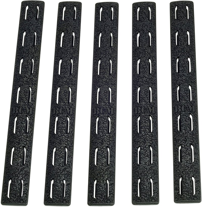 BCM KMRRPBLK5 Rail Panel Kit KeyMod 5.55In Black Polymer