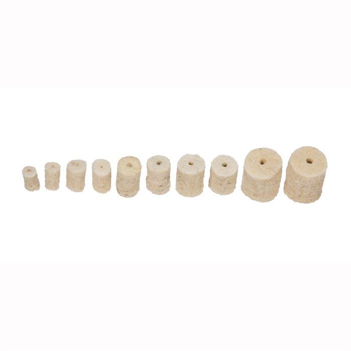 Tipton 44/45 Caliber Durable Felt Gun Cleaning Pellets, 50 Count, White