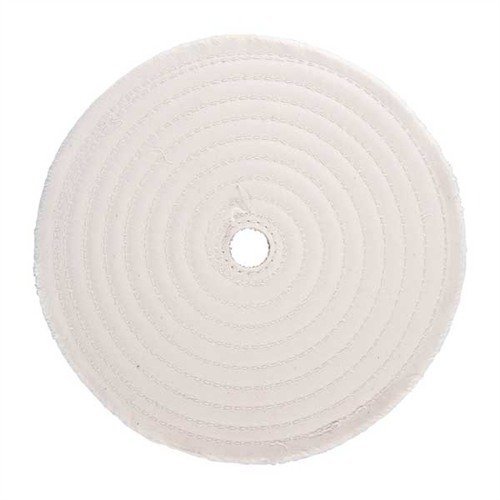 Brownells Muslin Polish Wheel Stitched 8" X 3/8" Thick 3/4" Arbor