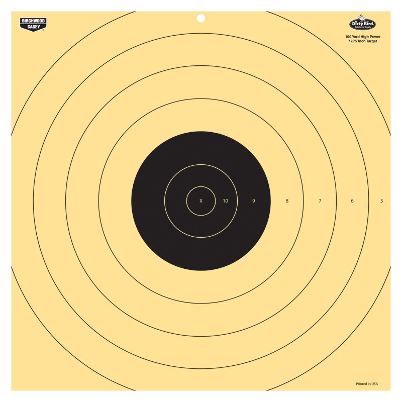 Birchwood Casey 35186 Dirty Bird 17.25" Bullseye Tagboard Hanging