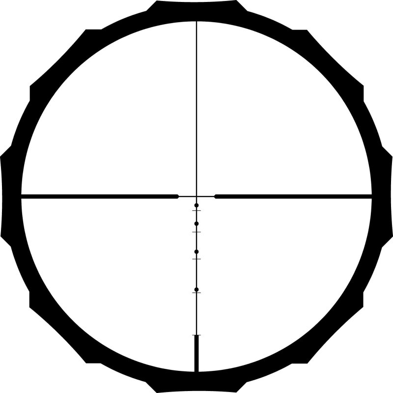 Crimson Trace Hardline 2-7x32 BDC Blackout Riflescope 32mm Objective