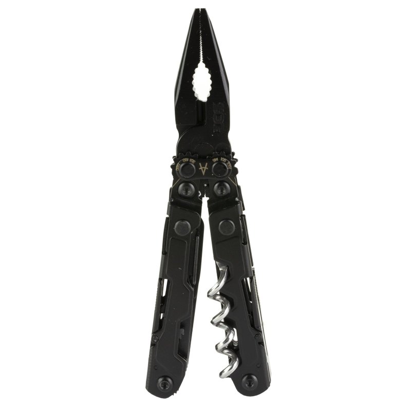 SOG SOGPL1002CP PowerLitre Multi-Tool Black 5" 19 Tools 5Cr15MoV Steel