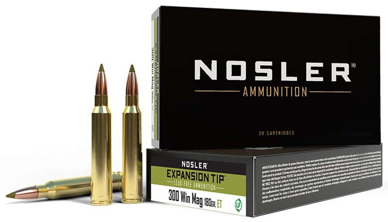 Nosler 40038 E-Tip .300 Winchester Magnum 180gr Lead-Free 20 Rounds