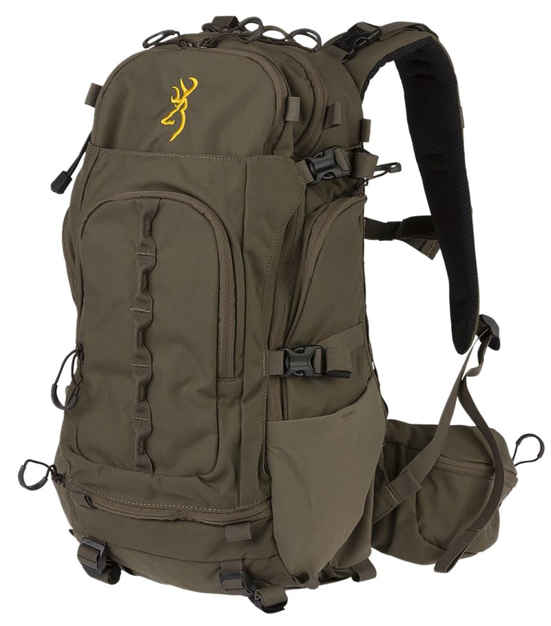 Browning 12915098 Whitetail 1900 Nylon Backpack, Brown, 20"x12"x8"