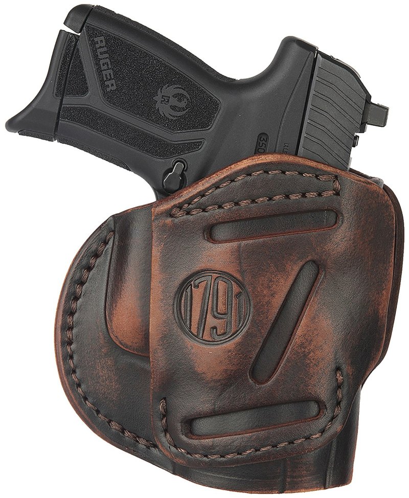 1791 Gunleather 3WH4VTGA 3-Way Leather Holster, Ambidextrous, Size 04